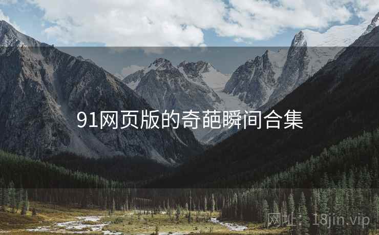 91网页版的奇葩瞬间合集