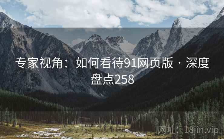专家视角:如何看待91网页版 · 深度盘点258